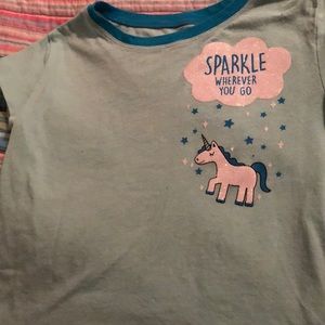 blue unicorn t-shirt